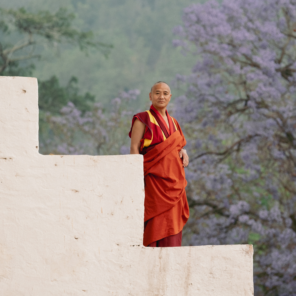 Một vị thầy ở Punakha Dzong