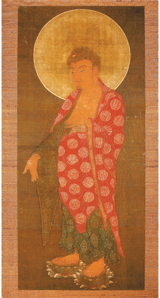 Tranh Phật A Di Đà, bức tranh quý hiếm, từ Bảo tàng Dlle Civilta ở Ý. Ảnh: koreajoongangd Daily.com