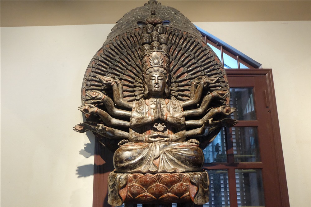 Tượng Phật nghìn tay được trưng bày tại bảo tàng