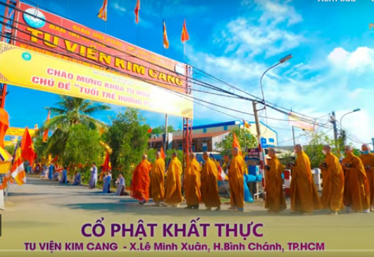 Tu viện Kim Cang: Tái hiện Cổ Phật khất thực