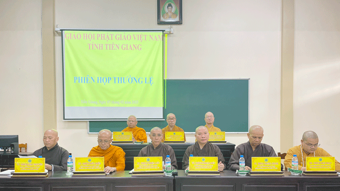 Tiền Giang: Ban Trị sự Phật giáo tỉnh họp mặt đầu năm Quý Mão