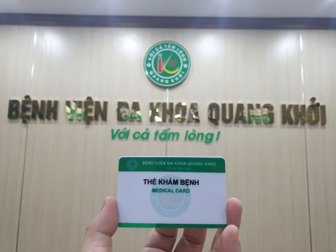 Khi khám bệnh tại Quang Khởi, bệnh nhân sẽ được cấp 1 mã thẻ khách hàng tích hợp nhiều tiện ích