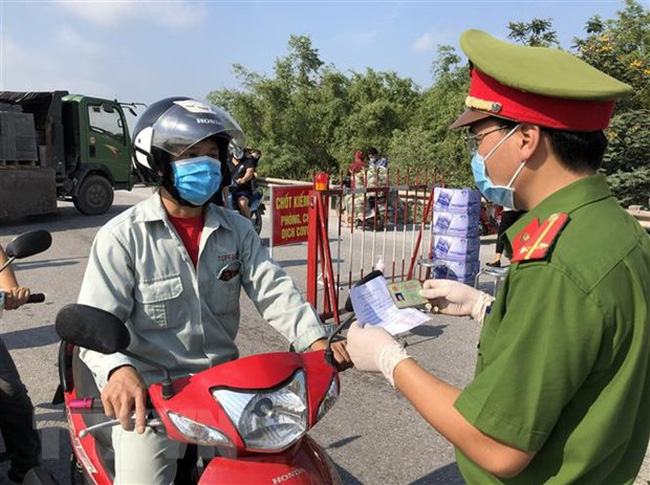 Một chốt kiểm soát dịch ở Bắc Ninh