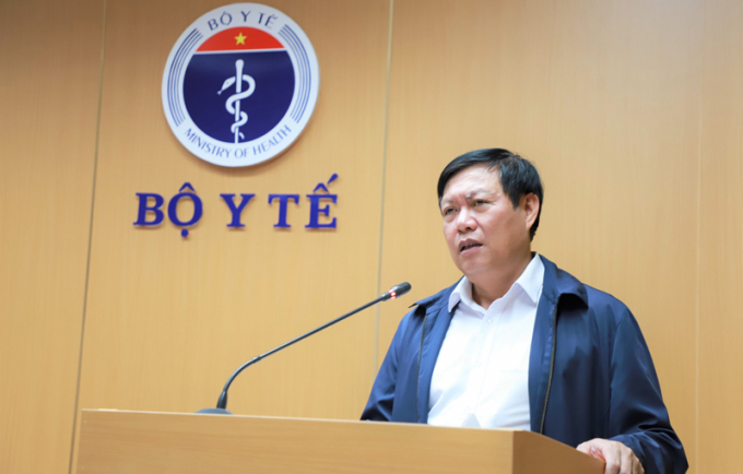Thứ trưởng Bộ Y tế Đỗ Xuân Tuyên phát biểu tại Hội nghị triển khai công tác đảm bảo an toàn phòng chống dịch trong cơ sở giáo dục đào tạo