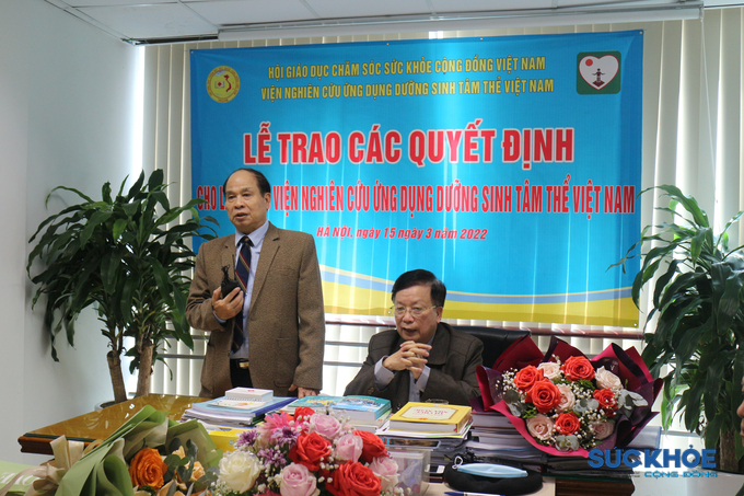 TS Nguyễn Thiện Trưởng phát biểu tại buổi lễ