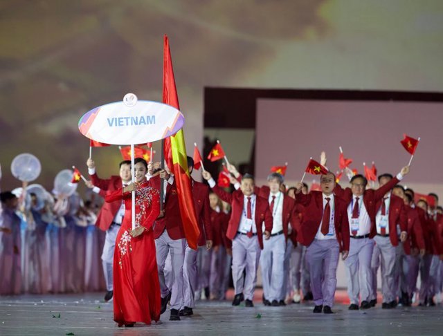 Đoàn thể thao Việt Nam tham gia SEA Games 31 với 951 VĐV, tranh tài ở tất cả 40 môn thi đấu. Ảnh: VGP