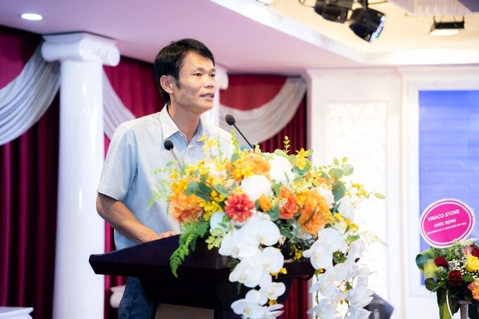 Ông Nguyễn Văn Nam - Giám đốc Văn phòng Hỗ trợ Doanh nghiệp phát biểu nhận nhiệm vụ