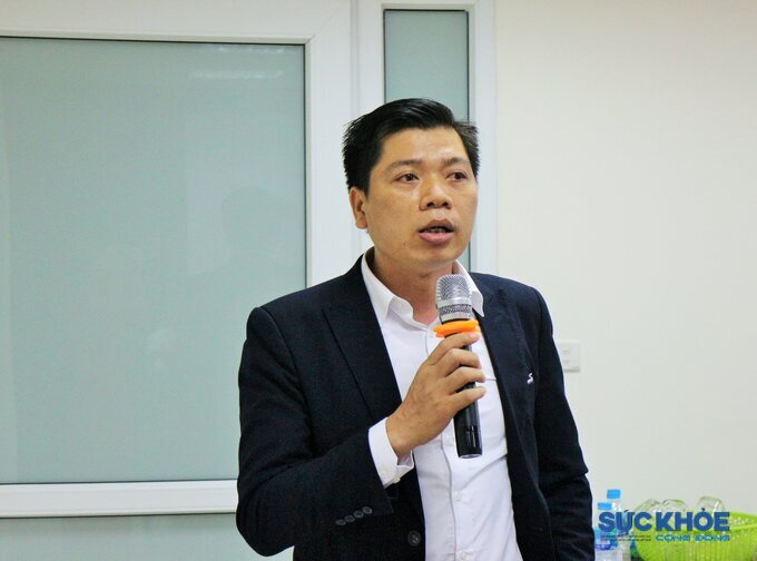 Uỷ viên Thường vụ, BS. Đỗ Nam Khánh - Trưởng Ban Phát triển cộng đồng phát biểu tại hội nghị