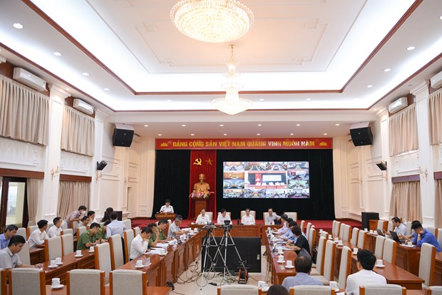 Hội nghị được tổ chức theo hình thức trực tuyến, kết nối với 63 tỉnh thành trên cả nước. Ảnh: Bộ GD&ĐT