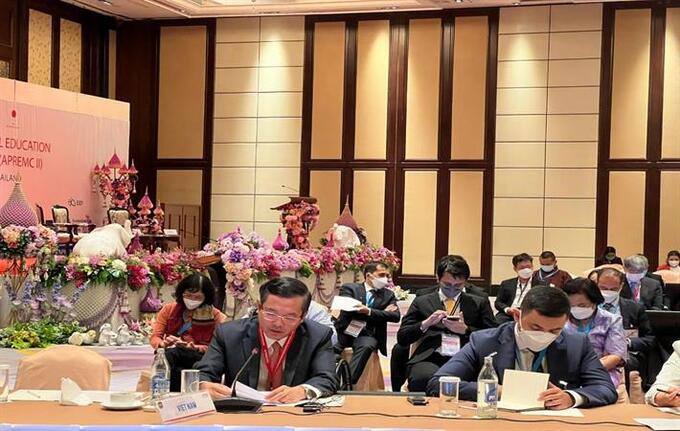 Thứ trưởng Nguyễn Văn Phúc phát biểu tại Hội nghị Bộ trưởng Giáo dục khu vực châu Á-Thái Bình Dương lần 2 (APREMC II)