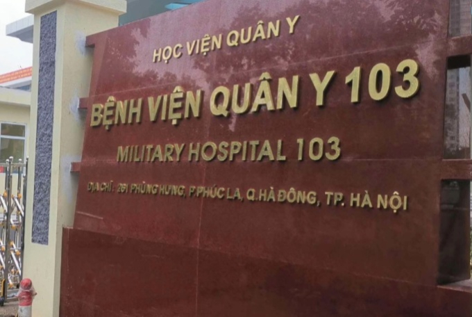 Bệnh viện Quân Y 103 nơi xảy ra sự việc