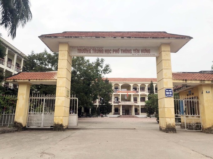 Trường THPT Yên Hưng, thị xã Quảng Yên, tỉnh Quảng Ninh