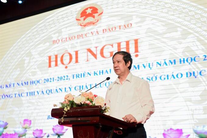 Bộ trưởng Nguyễn Kim Sơn phát biểu kết luận Hội nghị