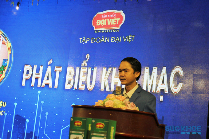 Ông Nguyễn Xuân Diệu - Phó Chủ tịch HĐQT Tập đoàn Đại Việt phát biểu tại chương trình