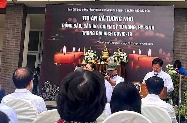 Lễ tưởng niệm, tri ân và tiễn biệt đồng bào, cán bộ, chiến sỹ hy sinh và tử vong trong đại dịch COVID-19