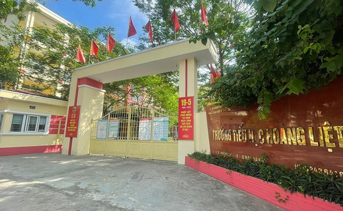 Trường Tiểu học Hoàng Liệt (quận Hoàng Mai). Ảnh: HNM