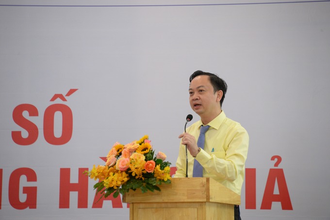 Ông Trần Giang Khuê – Trưởng VPĐD Cục Sở hữu trí tuệ tại TP. HCM phát biểu tại hội thảo