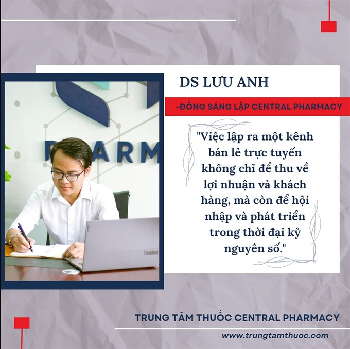Dược sĩ Lưu Anh - người sáng lập Central Pharmacy