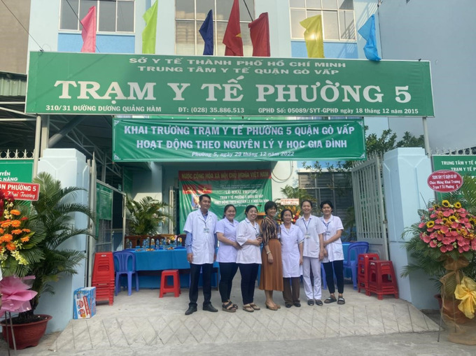 Đội ngũ cán bộ y tế của Trạm y tế Phường 5 - Quận Gò Vấp  