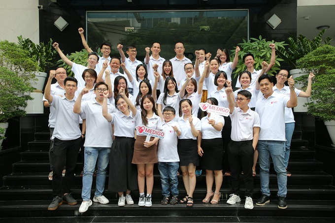 Đội ngũ nhân viên trẻ trung, năng động, sáng tạo của Medigo