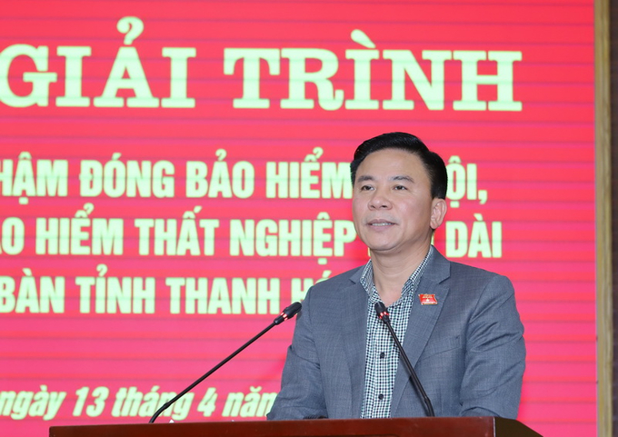 Bí thư Tỉnh Ủy, Chủ tịch Hội đồng nhân dân tỉnh Thanh Hóa phát biểu tại phiên giải trình