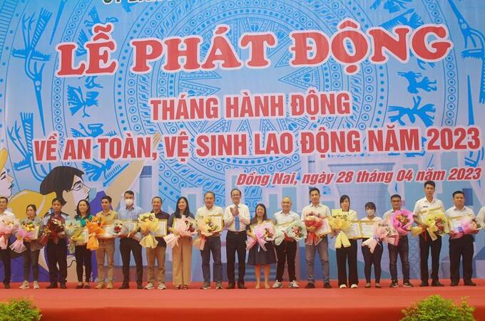 Lễ phát động Tháng hành động về An toàn vệ sinh lao động năm 2023 (nguồn dongnai.gov.vn)