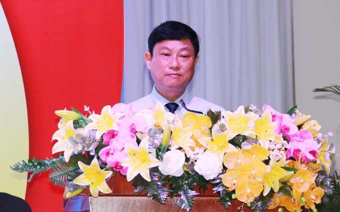 Chủ tịch UBND tỉnh Bình Dương - Võ Văn Minh phát biểu tại buổi lễ (Ảnh: CĐCC)