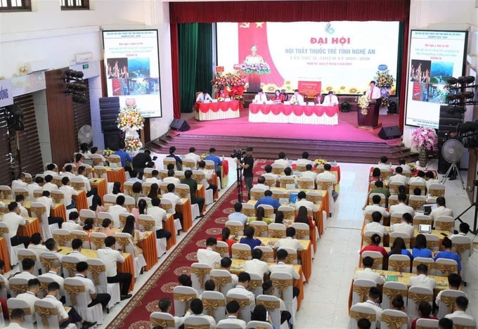 Toàn cảnh Đại hội lần thứ II, Hội Thầy thuốc trẻ tỉnh Nghệ An nhiệm kỳ 2023 – 2028
