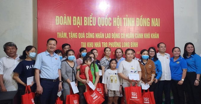 phẩm của Nestlé Việt Nam được đối tác trao tặng đến công nhân tại TP. Biên Hòa, tỉnh Đồng Nai