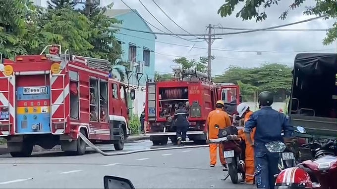 Hiện trường vụ cháy. Ảnh: Báo Lao động