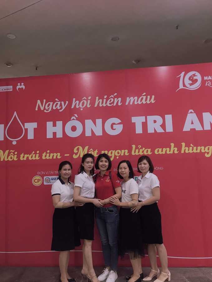 Chị Hương đã tìm được những người bạn cùng chung đam mê hiến máu