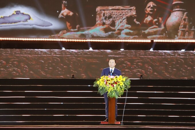 Phó Thủ tướng Trần Hồng Hà phát biểu chỉ đạo tại buổi lễ (ảnh: Thiên Thanh)
