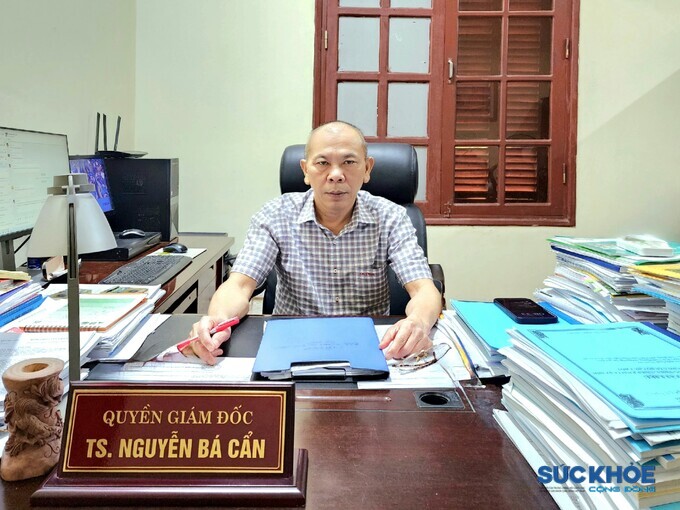 Tiến sĩ Nguyễn Bá Cẩn, quyền Giám đốc Sở Y tế Thanh Hóa.