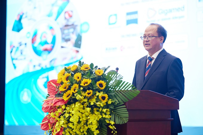ThS.BSCKII Lê Anh Tuấn – Giám đốc Bệnh viện Mắt TP. HCM phát biểu khai mạc Hội nghị