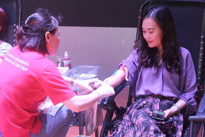Các thầy cô là cán bộ, giảng viên, nhân viên của Học viện Báo chí và Tuyên truyền đã tham gia hiến máu tại 