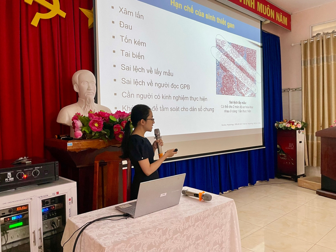 ThS.BS Lưu Thị Ngọc Mai, Giảng viên bộ môn Nội, Đại học Y Dược TP. HCM trình bày chuyên đề “Cập nhật chẩn đoán và điều trị bệnh gan nhiễm mỡ không do rượu”