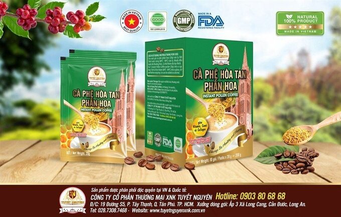 Sản phẩm cà phê phấn hoa