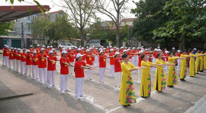 Phong trào văn hóa, văn nghệ, thể dục, thể thao của CLB Tự chăm sóc sức khỏe được nâng cao