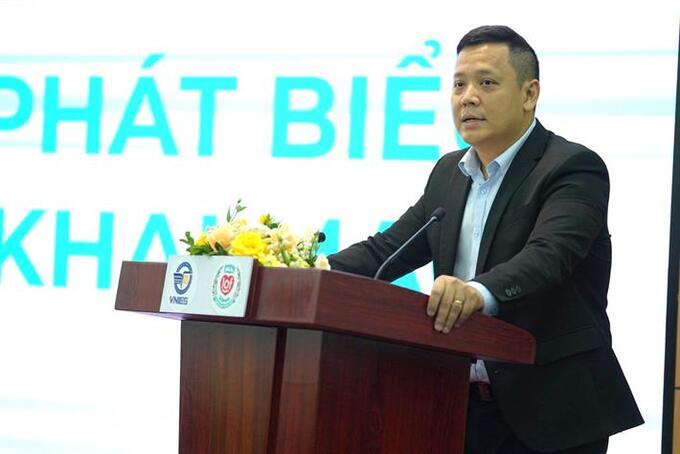 Viện trưởng Viện Khoa học Giáo dục Việt Nam Lê Anh Vinh phát biểu tại Toạ đàm. Ảnh: Trung tâm Truyền thông và Sự kiện