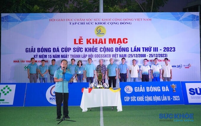 TS. Vương Văn Việt, Trưởng Ban Tổ chức tuyên bố khai mạc Giải đấu