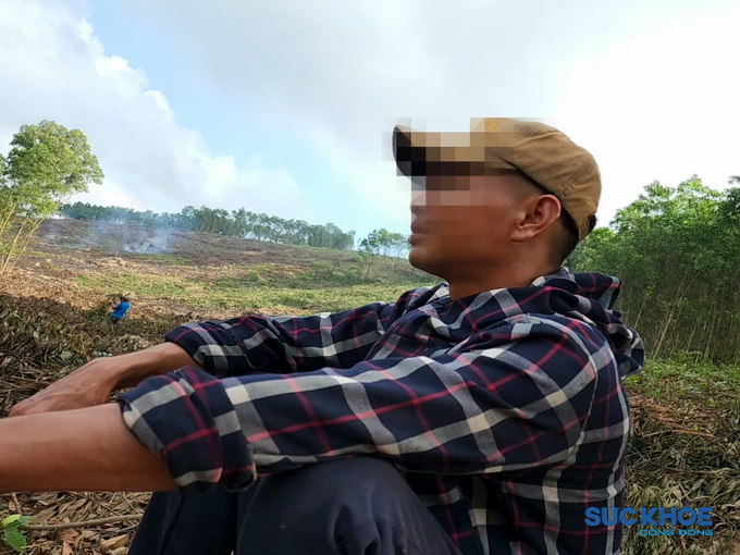 Anh T.T.Đ., người mua gỗ keo tại xã Thăng Bình vừa bị nhóm đối tượng xấu thu 57 triệu đồng tiền 