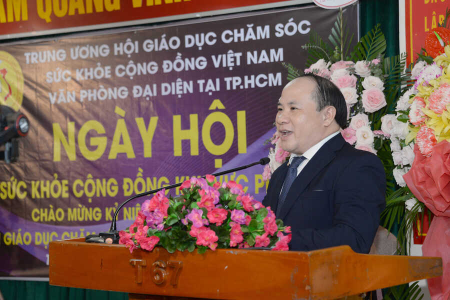 Ông Phạm Đình Vương - Trưởng Văn phòng đại diện Trung ương Hội GDCSSKCĐ tại TP. HCM