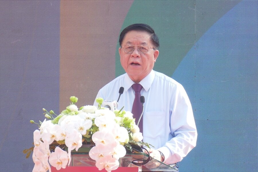 Ông Nguyễn Trọng Nghĩa - Bí thư Trung ương Đảng, Trưởng Ban Tuyên giáo Trung ương phát biểu tại Lễ bế mạc Hội Báo toàn quốc năm 2024