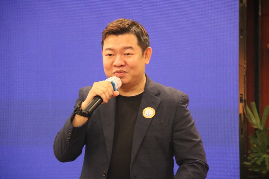 Ông Trương Gia Bảo - Phó Chủ tịch Liên Chi hội Bất động sản Công nghiệp Việt Nam chia sẻ tại chương trình