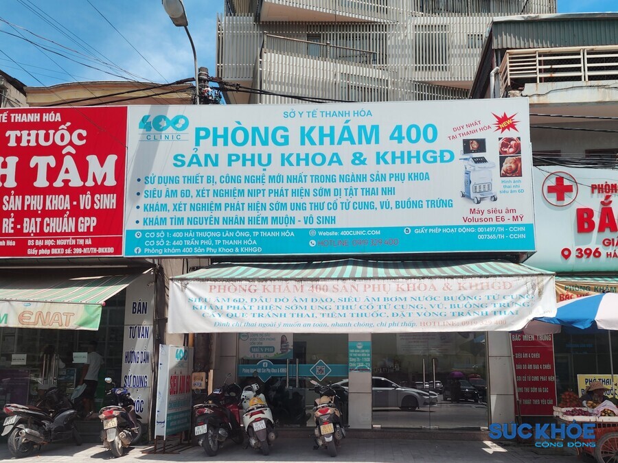 Phòng khám 400 cơ sở 1 tại số 400 Hải Thượng Lãn Ông, thành phố Thanh Hóa