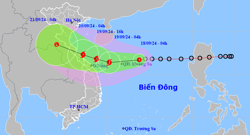 Áp thấp nhiệt đới có khả năng mạnh lên thành bão, cường độ cấp 8, giật cấp 10