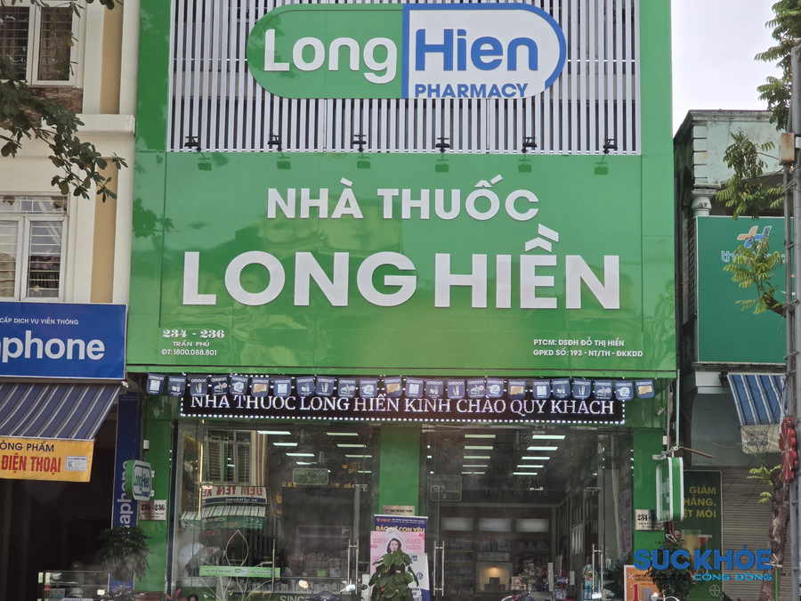 Nhà thuốc Long Hiền 1 tại số 234-236 Trần Phú, thành phố Thanh Hóa