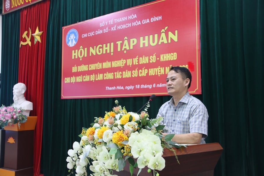 Ông Bùi Hồng Thủy - Chi cục trưởng Chi cục Dân số tỉnh Thanh Hóa