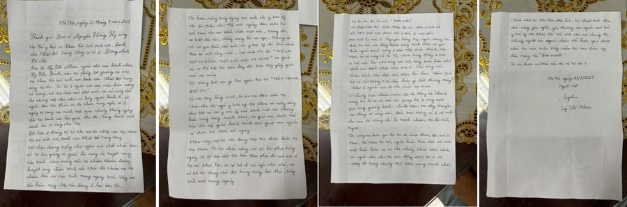 Bức thư tay đầy xúc động được gửi tới bác sĩ Nguyễn Hồng Kỳ cùng tập thể y bác sĩ khoa Hồi sức tích cực – Bệnh viện Bệnh Nhiệt đới Trung ương