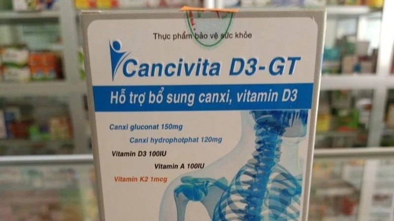 2 lô sản phẩm bổ sung canxi–Vitamin D3 vì 